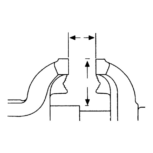 Kraftwerk Stahl-Schraubstock 200 mm / 8"