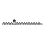 Kraftwerk Stecknuss-Schiene 250mm m.16 Clips 1/4"