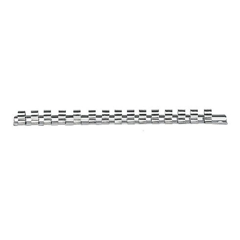 Kraftwerk Stecknuss-Schiene 250mm m. 16 Clips 3/8"