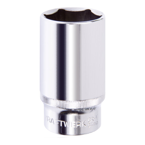 Kraftwerk Steckschlüssel, 6 pt., 78 mm, 1/2", 34 mm