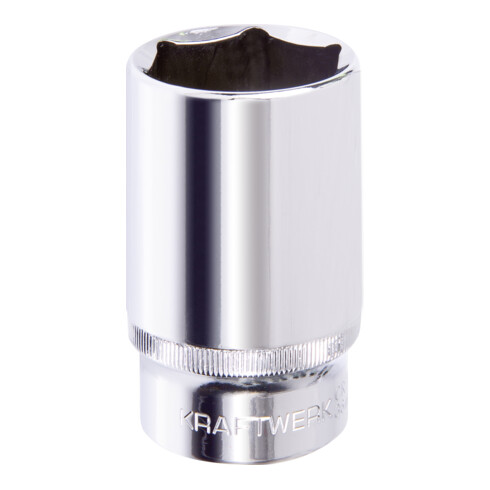 Kraftwerk Steckschlüssel, 6 pt., 78 mm, 1/2", 36 mm
