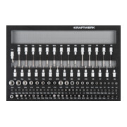 Kraftwerk Steckschlüssel-Einlage 1/4" + 3/8"+ 1/2" 107-tlg.