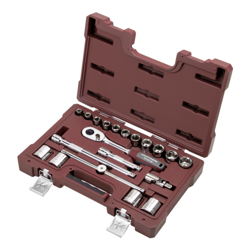 Kraftwerk Steckschlüssel-Satz, inch, 1/2", 20-tlg.