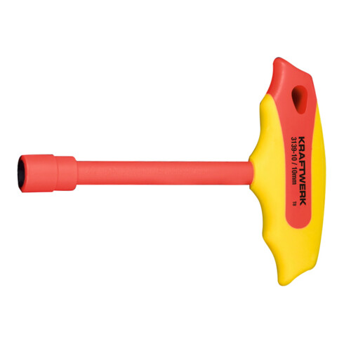 Kraftwerk Steckschlüssel T-Griff Schraubendreher 10 mm VDE