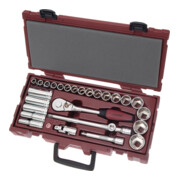 Kraftwerk Steckschlüsselkoffer 1/2" COMPLETO, 27-tlg.