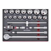 Kraftwerk SteckschlüsselsatzEVA 3/4"+4081-341, 21-tlg.