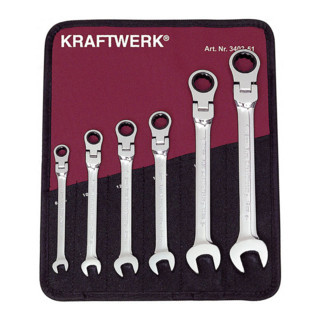 Kraftwerk steek-/ringratelsleutel 6 dlg.
