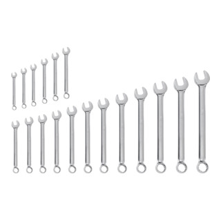 Kraftwerk steek-/ringratelsleutel set volledig gepolijst 5.5-22mm 18 delig