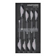 Kraftwerk Tournevis à fente PH 8 pièces 20x40 insert-1