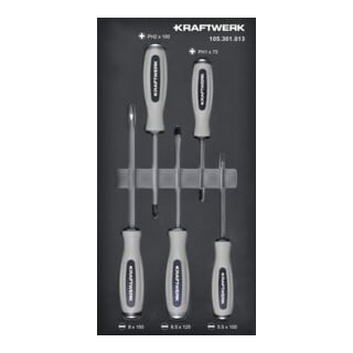 Kraftwerk Tournevis à frapper 5 pièces 20x40 insert