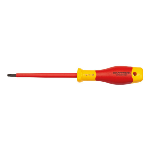 Kraftwerk Tournevis électricien pour vis TX avec trou T27