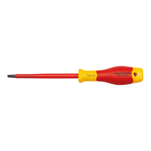 Kraftwerk Tournevis électricien pour vis TX avec trou T30