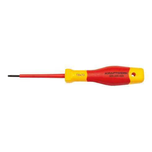 Kraftwerk Tournevis électricien pour vis TX avec trou T8