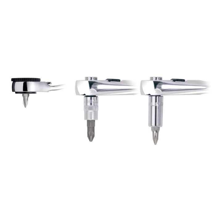 Kraftwerk TRIBIT-Werkzeugkasten mit TRIBIT-Umschaltknarre 1/4"+ 5/16", 55-tlg.