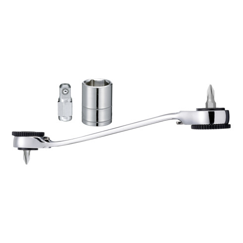 Kraftwerk TRIBIT-Werkzeugkasten mit TRIBIT-Umschaltknarre 1/4"+ 5/16", 55-tlg.