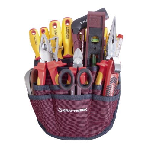 Kraftwerk Trousse à outils d'électricien avec ceinture