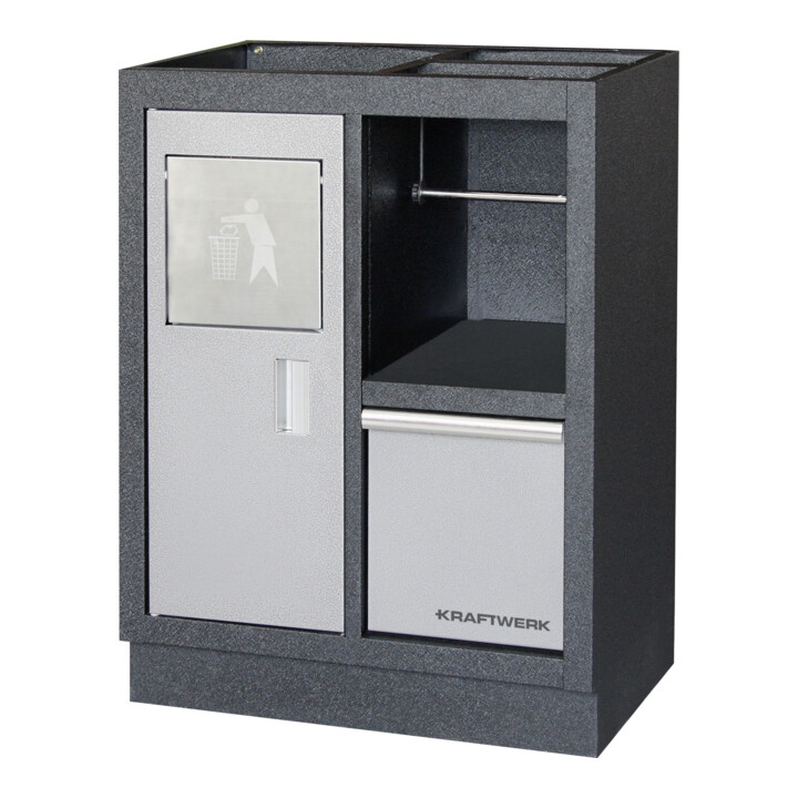 Kraftwerk Unterschrank m. Abfalleimer/Papierhalter