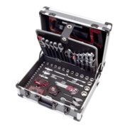 Kraftwerk Valigetta portautensili B147, 1/4"+1/2", 158 pz.
