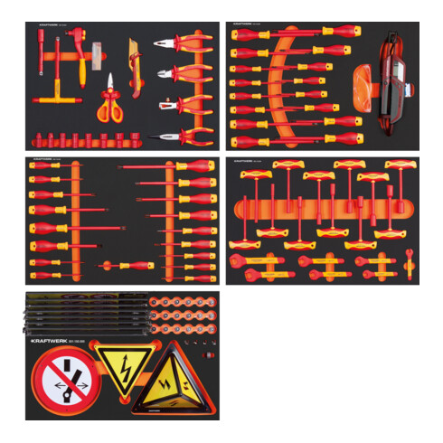 Kraftwerk VDE Chariot d'atelier BT700, 124 pièces, y compris barrière