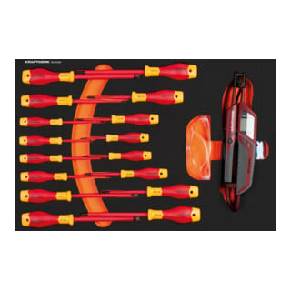 Kraftwerk VDE insert avec tournevis fente/PH/PZ 16 pièces