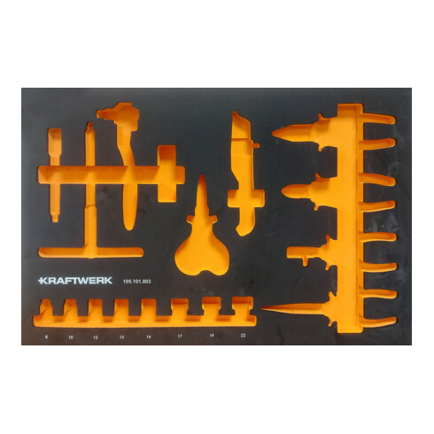 Kraftwerk VDE Leerschalen, leer, 600x400x40mm für 105.110.003