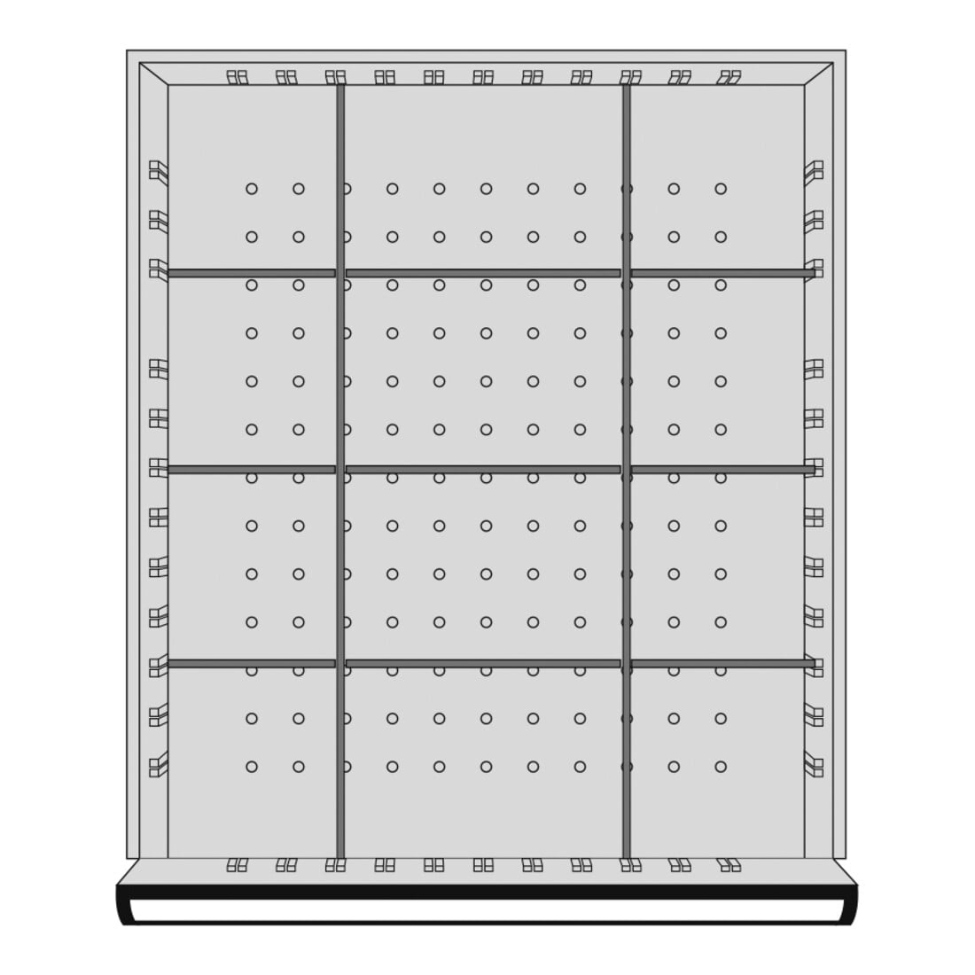 Kraftwerk verdeelassortiment 100x459x539 mm, 12 vakken