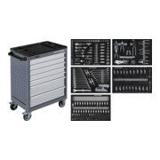 Kraftwerk Werkstattwagen BT700, 7 Schubladen, 274-tlg.