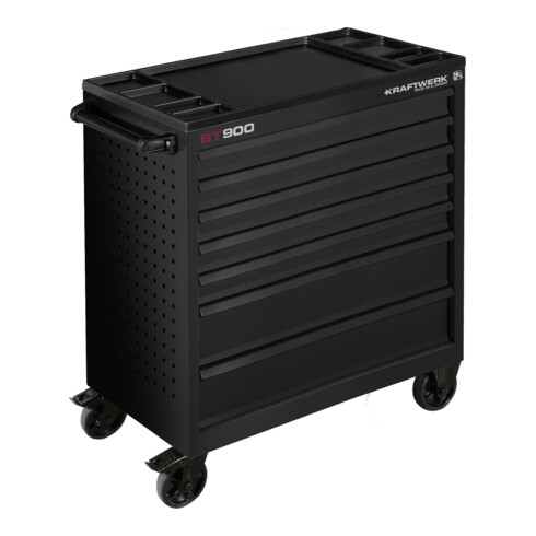 Kraftwerk Werkstattwagen BT900 7 Schubladen schwarz, leer