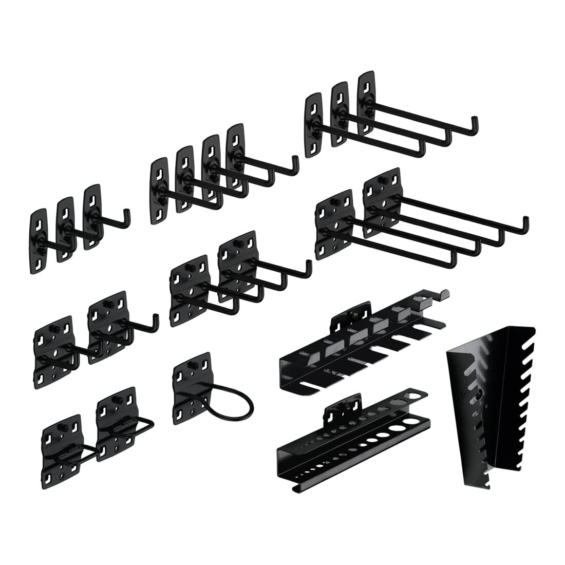 Kraftwerk Werkzeughalter-Set 22-teilig für Lochwand aus Metall; Werkzeughaken; Werkstattausrüstung (145100900)