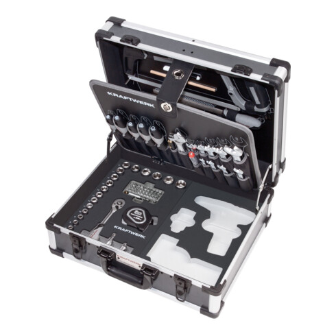 Kraftwerk Werkzeugkoffer B147, 3/8",97-tlg. ohne Powertool mit Bosch