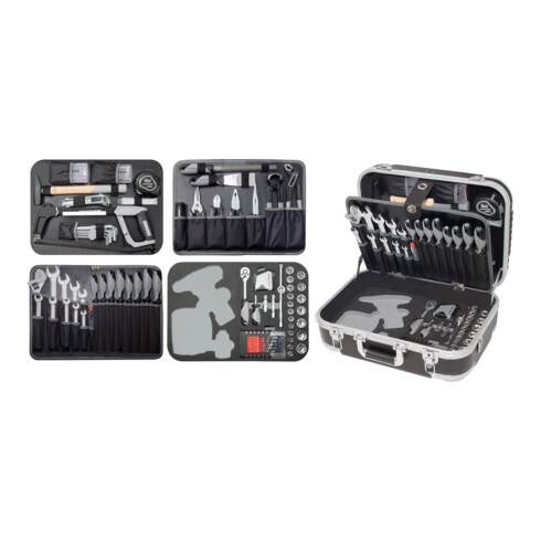 Kraftwerk Werkzeugkoffer B160, 3/8", 162-tlg. ohne Powertool mit Bosch