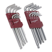 Kraftwerk Winkelstiftschlüssel-Satz 1.5-10 mm & TX-Winkelstiftschlüssel-Satz T10 - T50