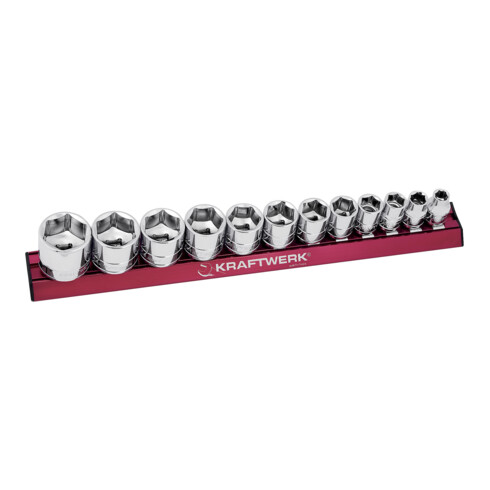 Kraftwerk Zoll-Stecknusssatz MAGALU 3/8", 12-tlg.