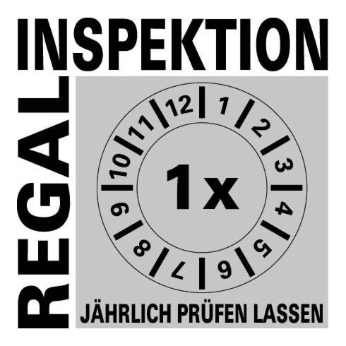 Kragarmregal K1000 blau einseitig 5000 mm