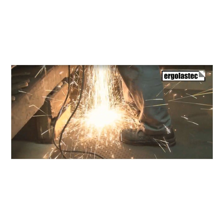 Kraiburg ergonomische Arbeitsplatzmatte Ergolastec Fire Diamond flammhemmend