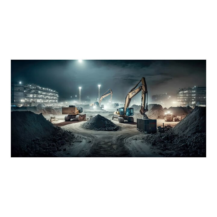 Kranstrahler Iluminator 75 400 lm 10 m câble caoutchouc + prise IP d