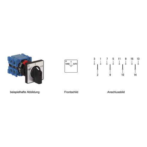 Kraus&Naimer Umschalter 60Schaltwinkel, 1pol CH10 A210-621 FT2