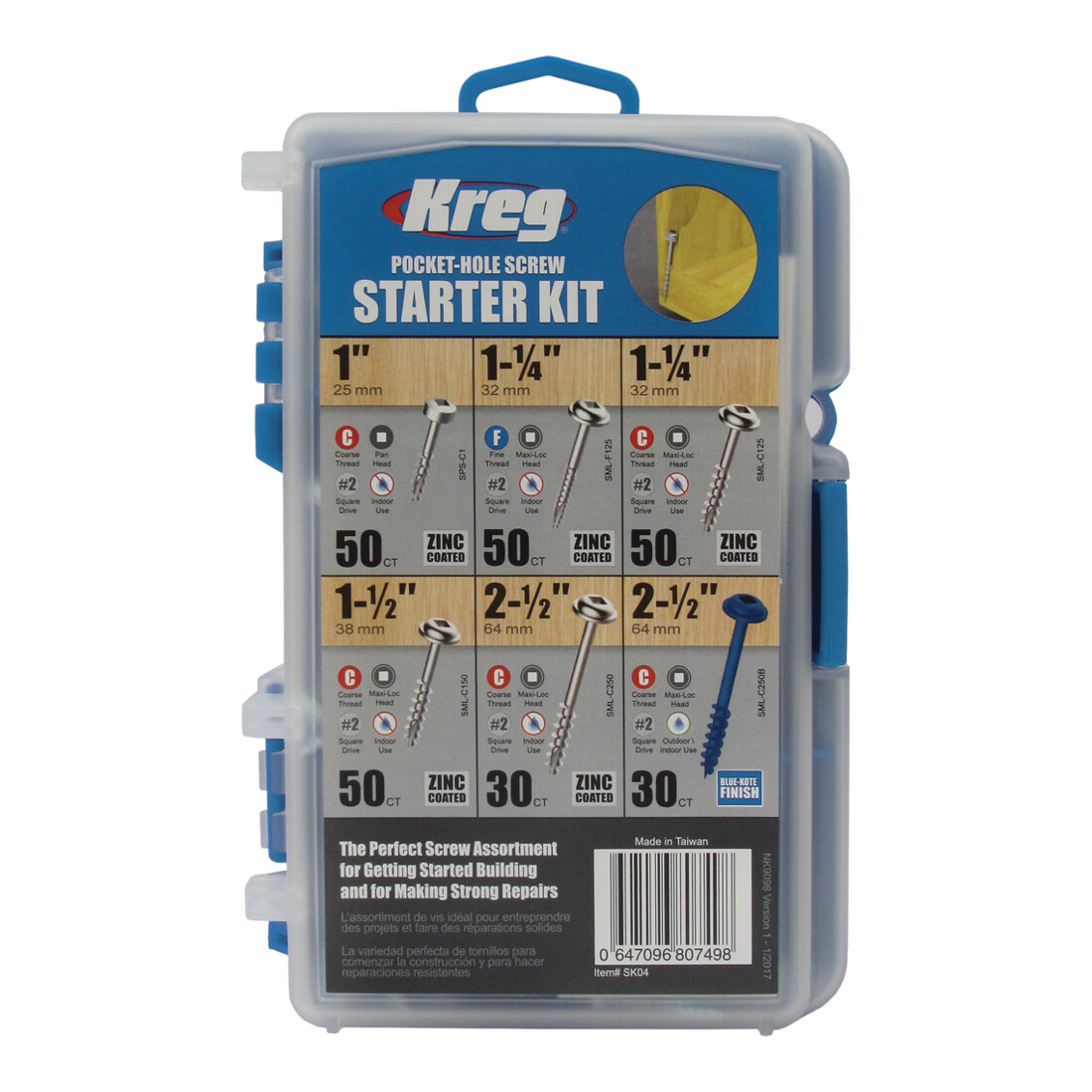 Kreg Pocket-Hole Schrauben-Starter-Set