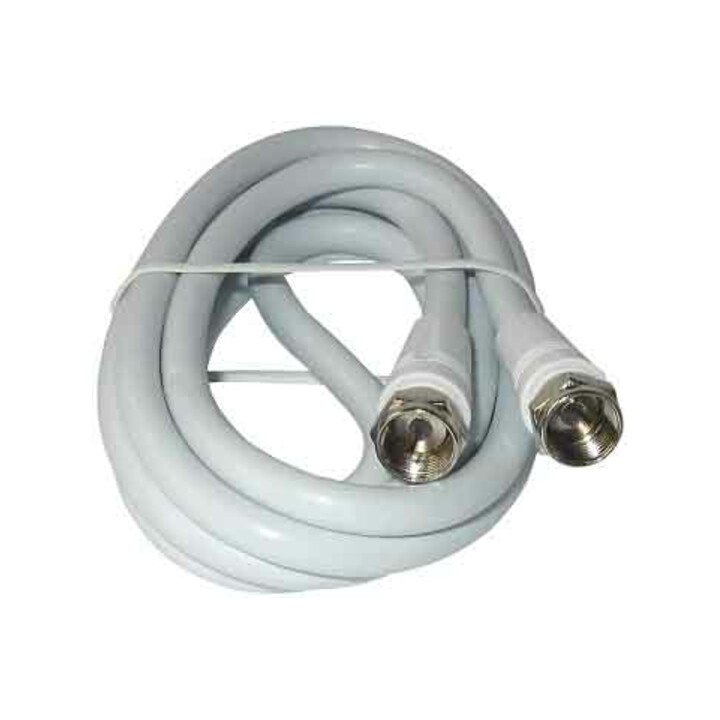 Kreiling Tech. Câble de connexion F SM 90 dB F75/ 2,5 m-112 blanc