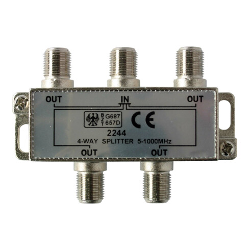 Kreiling Tech. F-Verteiler 4fach 5-1000MHz Class A VT 2244