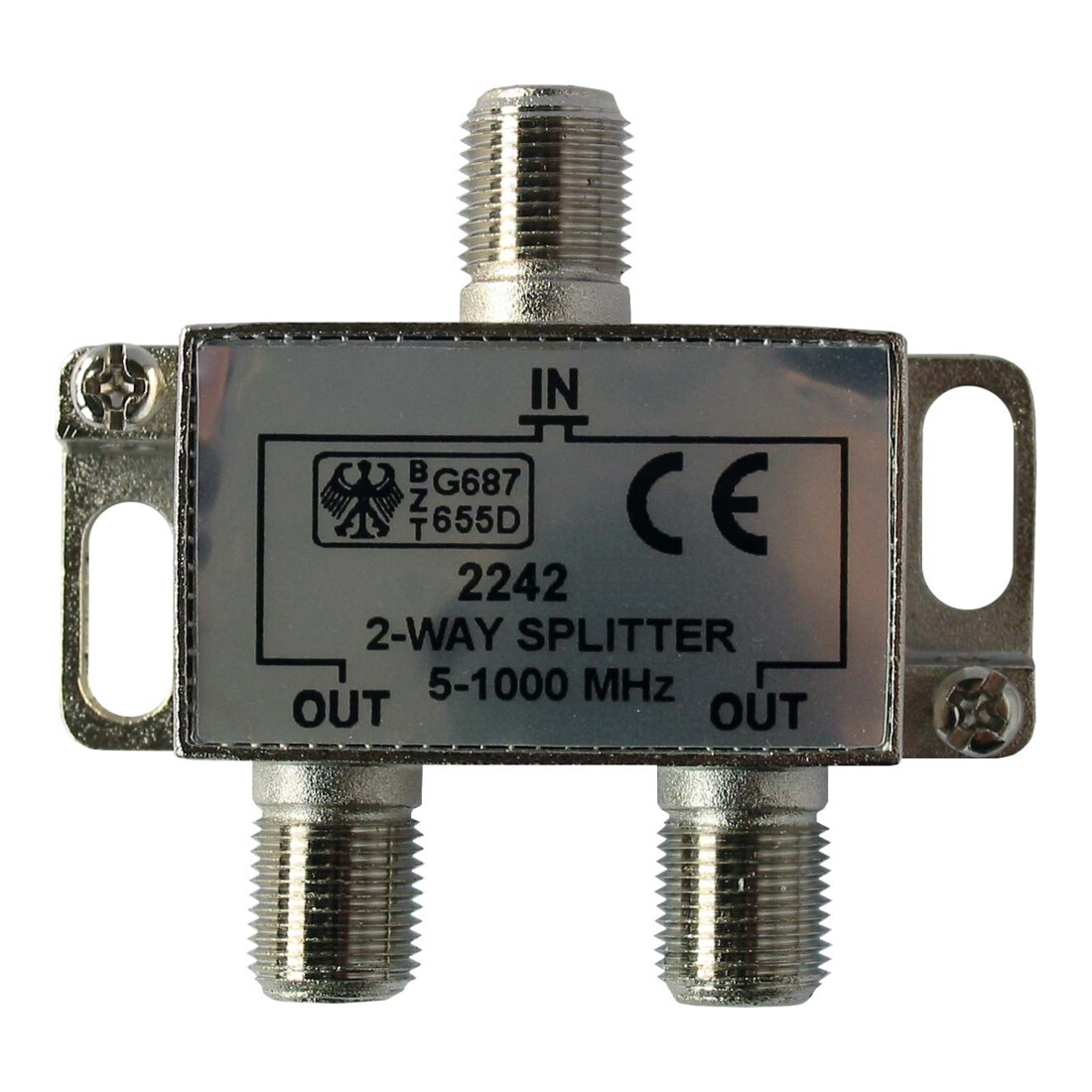 Kreiling Tech. Répartiteur F 2 voies 5-1000MHz Classe A VT2242