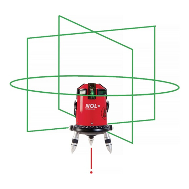 Kreuzlinienlaser OCTOLINER G 50 (120 m.Empfänger)m ± 1,5 mm/10m NESTLE
