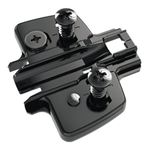 Kreuzplatte STA obsidianschwarz D=0,0mm HETTICH