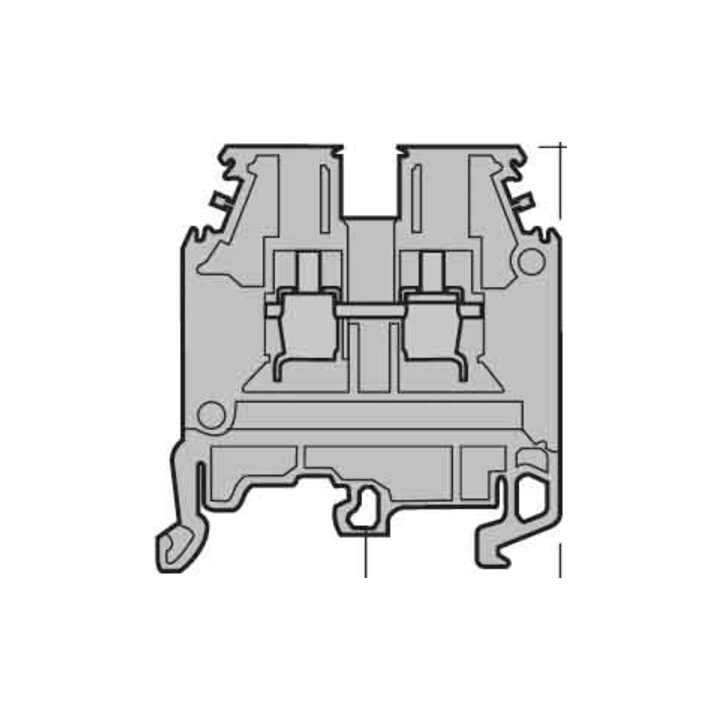 Krüger-Werke GmbH Serre-câble avec écrou M 4/6 gris