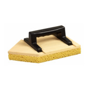 KS Tools houten wrijfplank, puntig met spons, 140x240mm