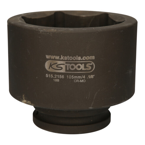 KS Tools 1.1/2" zeskant krachtdop, 105 mm, kort