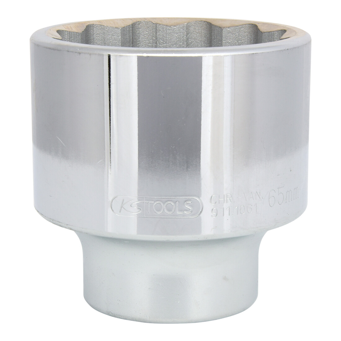 KS Tools 1" 12-kant-Stecknuss, kurz, 65 mm