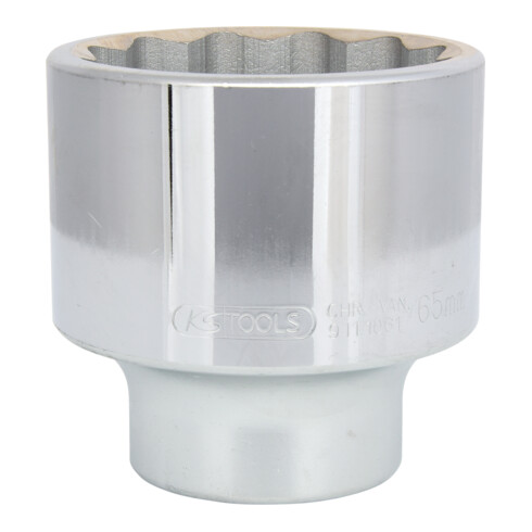 KS Tools 1" 12-kant-Stecknuss, kurz, 65 mm