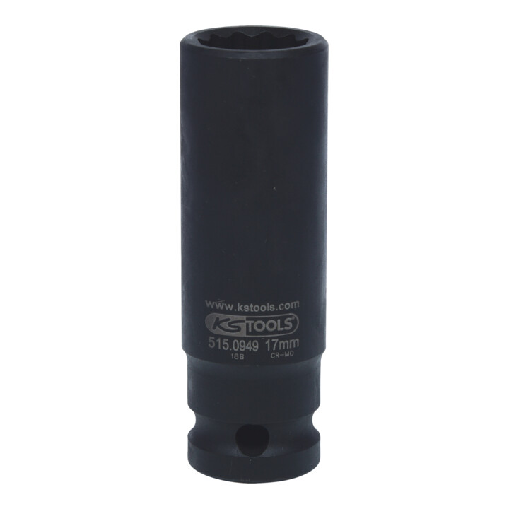 KS Tools 1/2" 12-kant dopsleutel, lang, 17 mm
