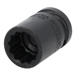 KS Tools 1/2" 12-kant-Kraft-Stecknuss, kurz, 17mm